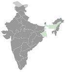 Inde • |0900/1130| • dynastie Pala de Kamarupa: carte